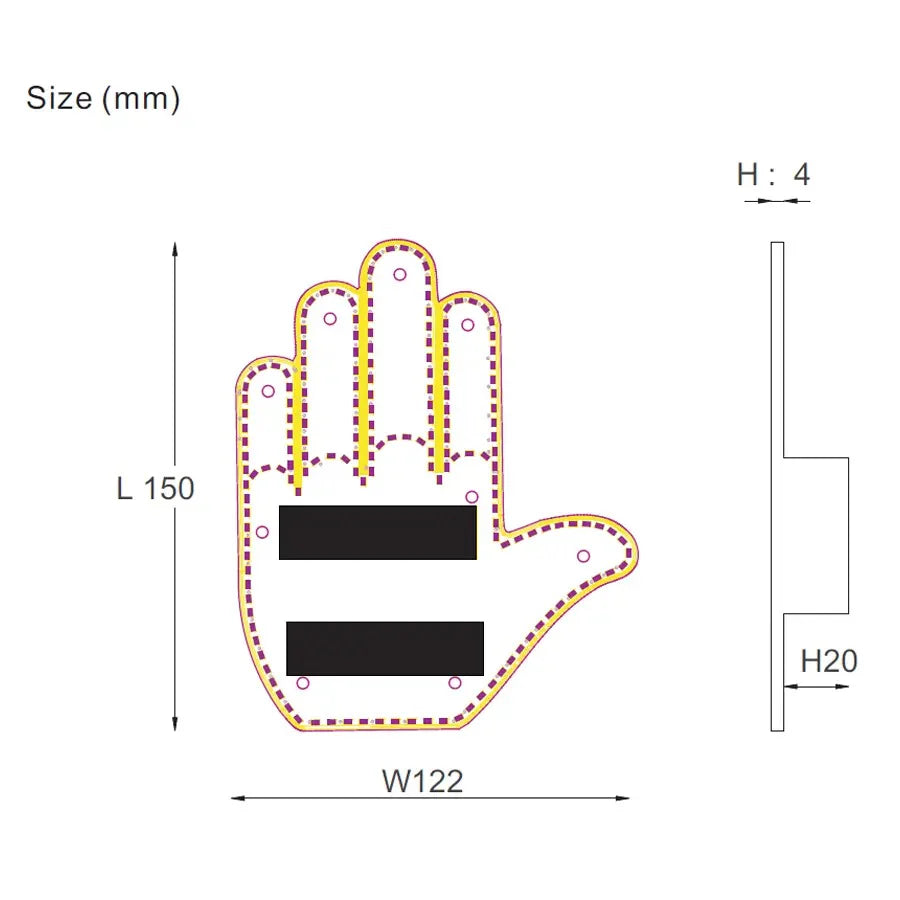 The Gesture Light™ - Led Hand Sign