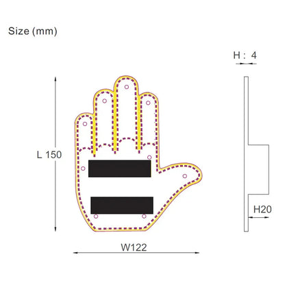 The Gesture Light™ - Led Hand Sign